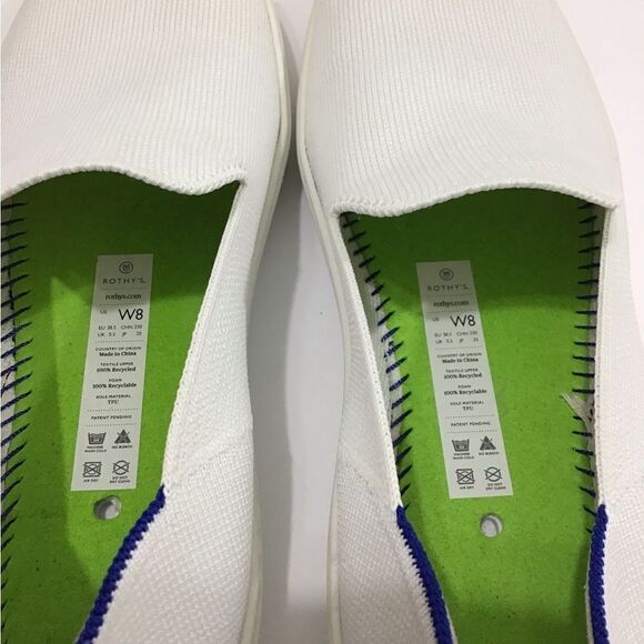 Rothy’s White The Original Slip On Sneaker Size 8 - Picture 7 of 12